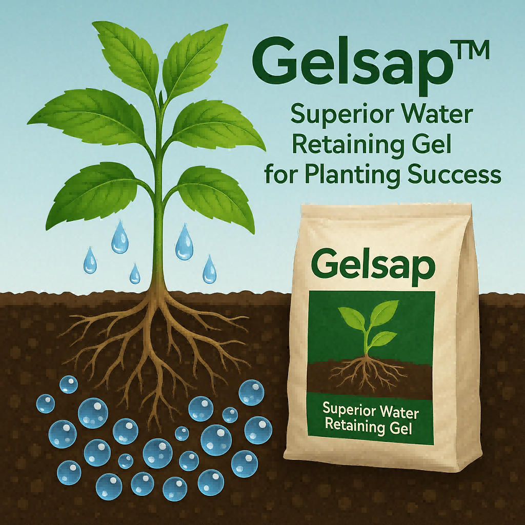 Gelsap™ – Superior Water Retaining Gel for Planting Success